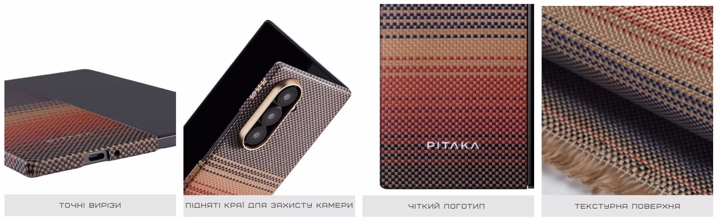 Чохол Pitaka Ultra-Slim Sunset для Samsung Galaxy Z Fold 7 (FSFOLD7) - 6